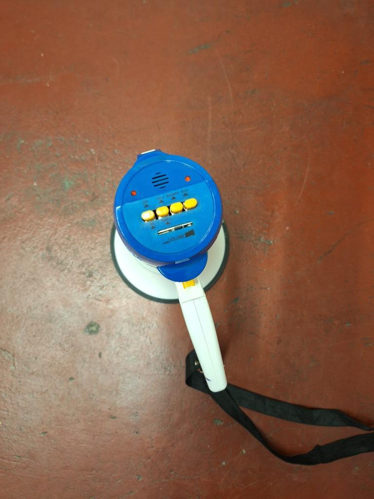 Megafoon, Ophalen, Gebruikt