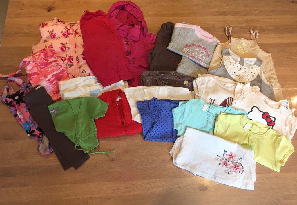Lot de 21 vêtements fille taille 74, Enfants & Bébés, Vêtements de bébé | Taille 74, Utilisé, Fille