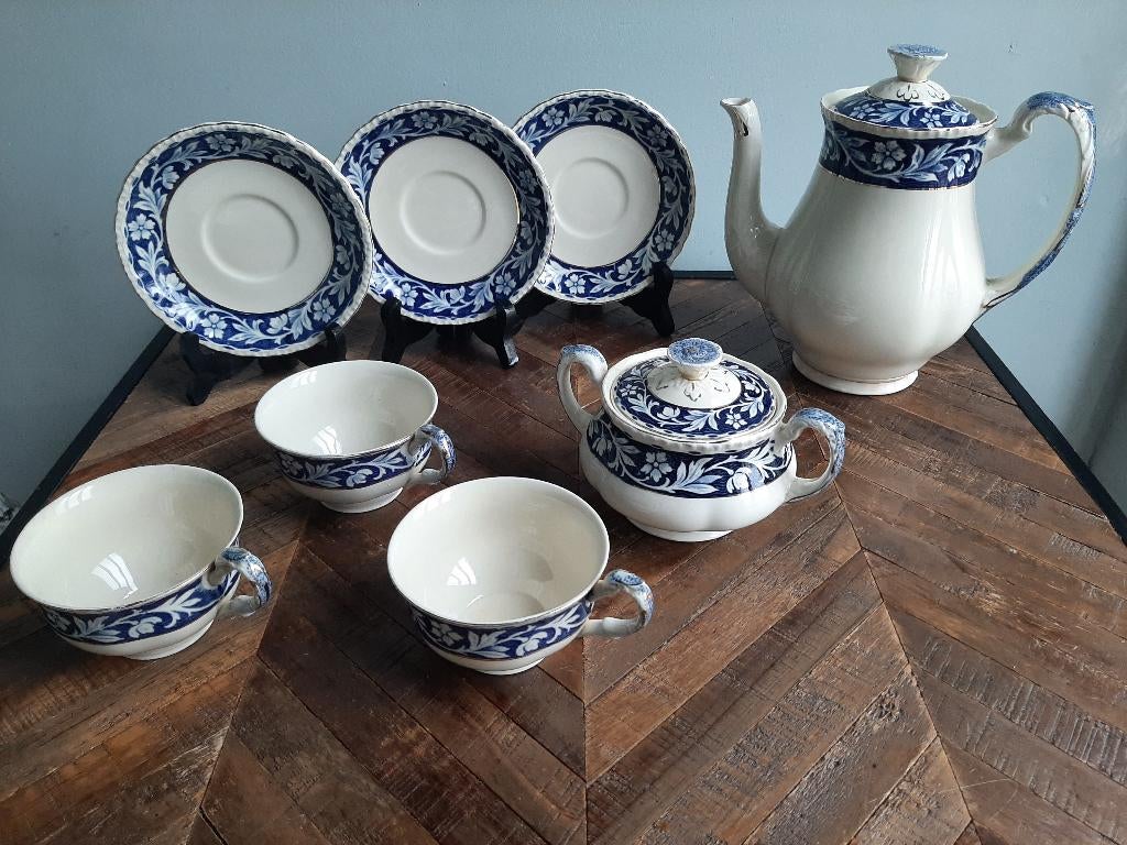 Service à thé vintage anglais antique, Elysian Grindley, Antiquités & Art, Enlèvement