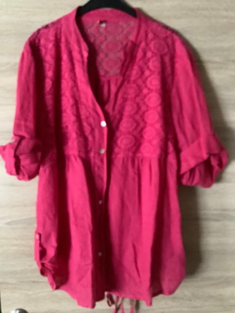 Paprika bloesje maat 5 linnen, Kleding | Dames, Ophalen of Verzenden, Zo goed als nieuw