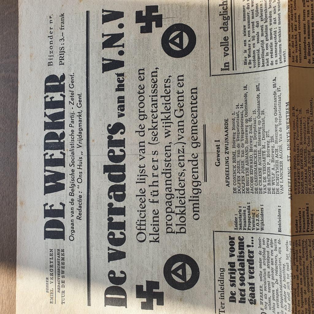 De Werker - De verraders van het VNV, Boeken, Tweede Wereldoorlog, Diverse auteurs, Ophalen of Verzenden, Zo goed als nieuw