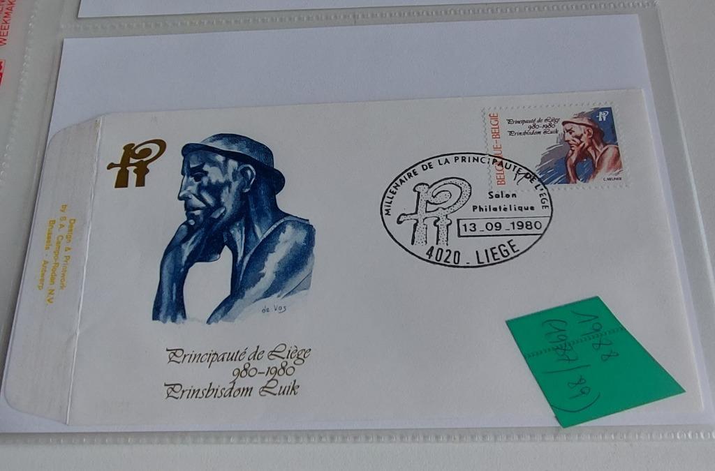 Timbres FDC Belgique  nr 1988, Enlèvement ou Envoi, Affranchi, Oblitération 1er jour, Autre