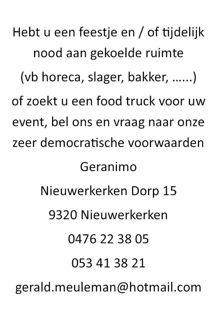 te huur koelwagen, Ophalen of Verzenden, Nieuw