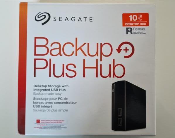 2x Disque dur externe Seagate Backup Plus Hub 10 To, Informatique & Logiciels, Disques durs, HDD, Externe, Enlèvement, Utilisé