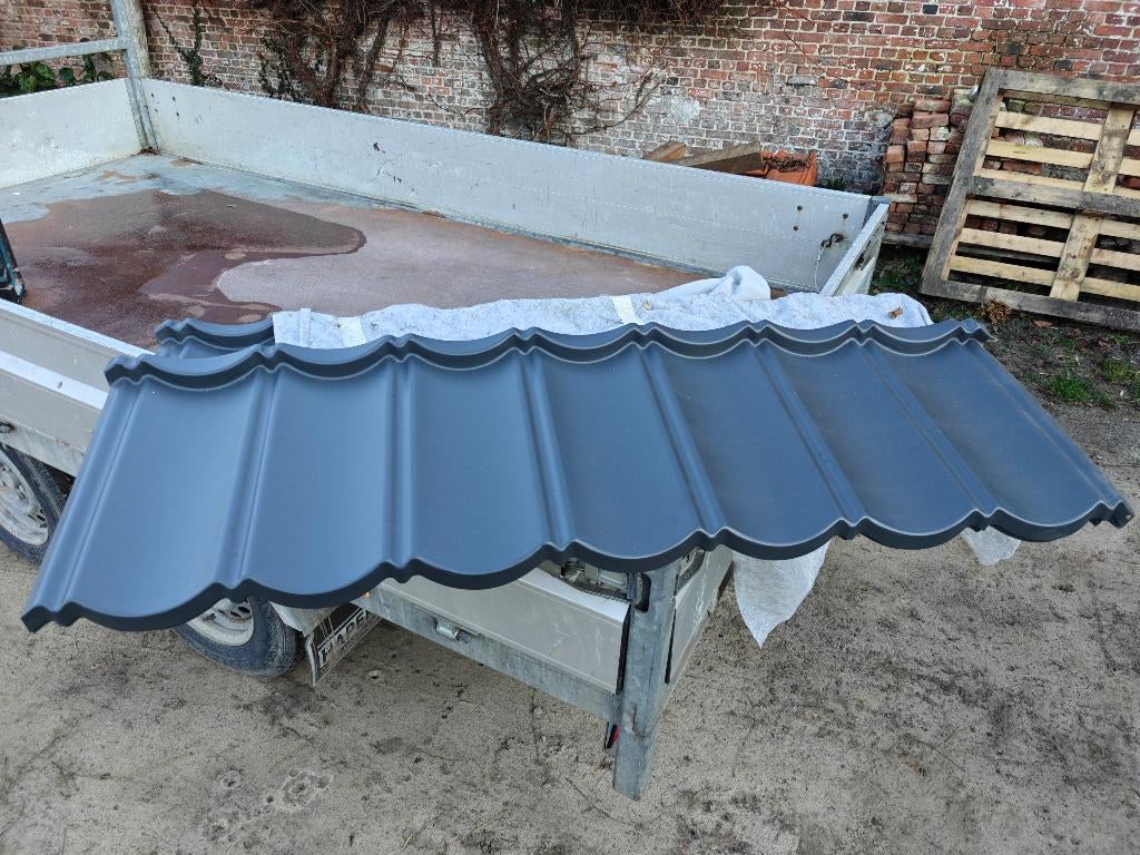 Dakpanplaten nieuw, Doe-het-zelf en Bouw, Dakpannen en Dakbedekking, Ophalen, Gebruikt, 15 m² of meer, Golfplaat