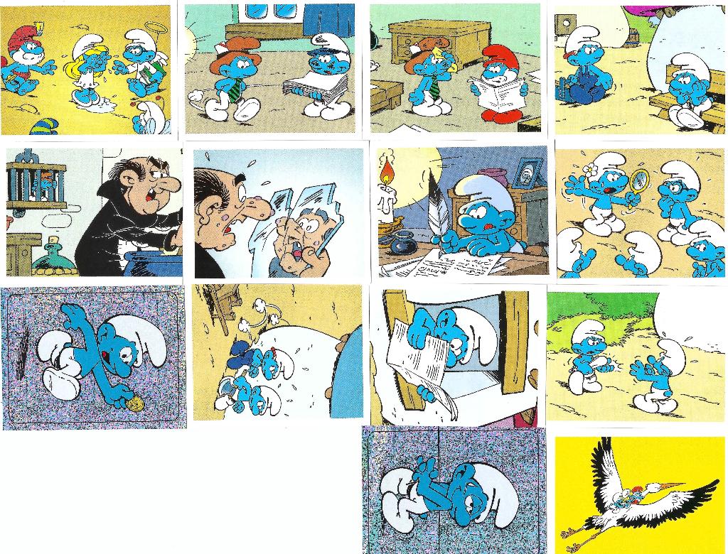 14 Panini 2008 Smurf stickers, Verzamelen, Ophalen of Verzenden, Nieuw, Verschillende Smurfen, Overige typen