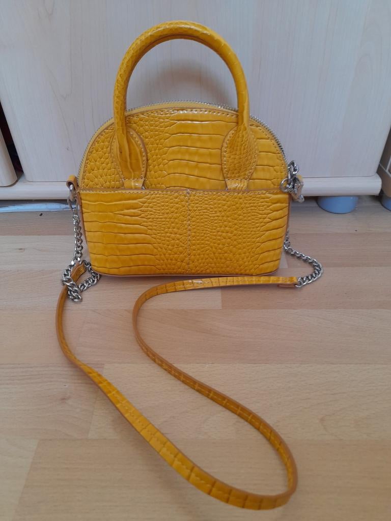 Zara okergele schoudertas, Ophalen of Verzenden