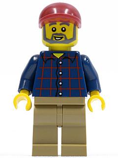 Lego figuur cty0325 Plaid Button Shirt, Enlèvement ou Envoi, Comme neuf, Briques en vrac, Lego