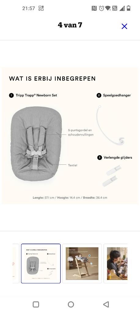 Tripp trapp newborn, Ophalen, Zo goed als nieuw