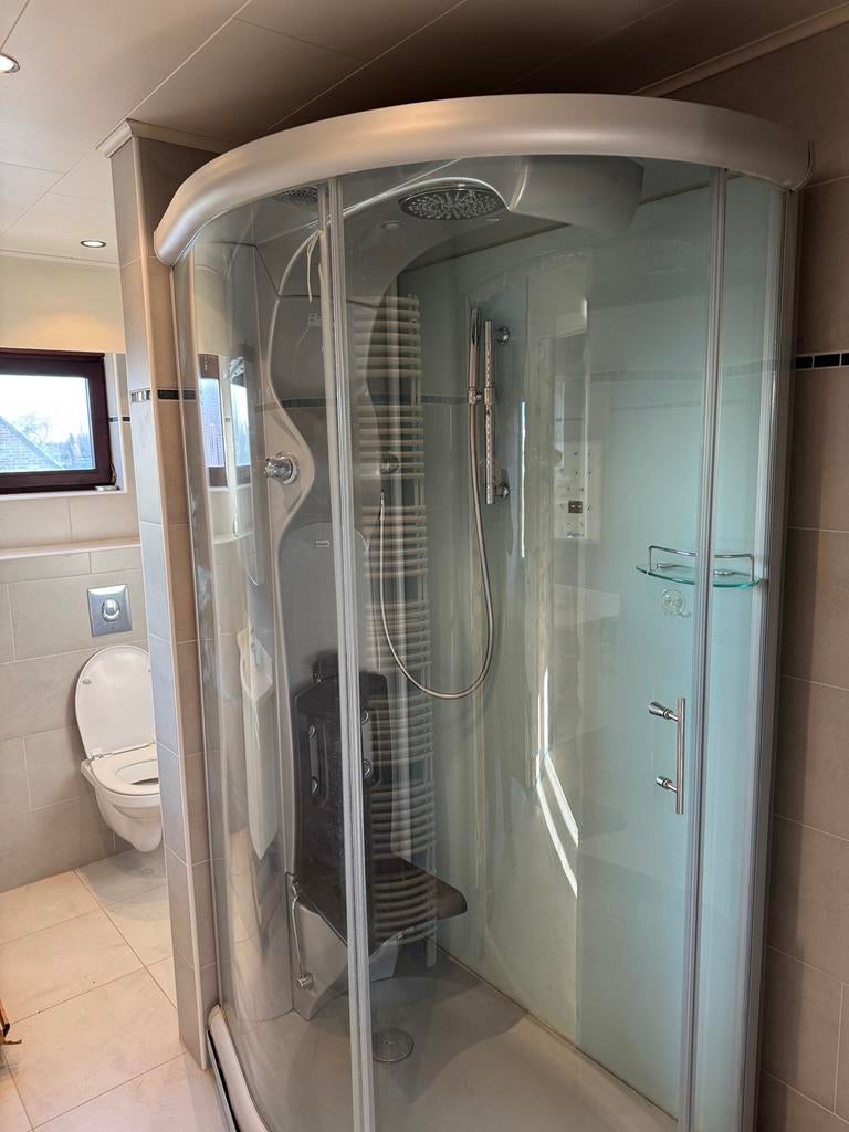 Douche + lavabomeubel, Ophalen, Gebruikt, Met douche