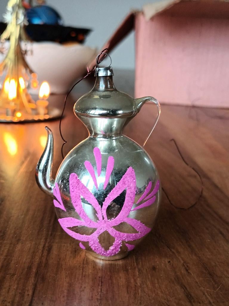 Oude kerstbal, Ophalen of Verzenden, Gebruikt