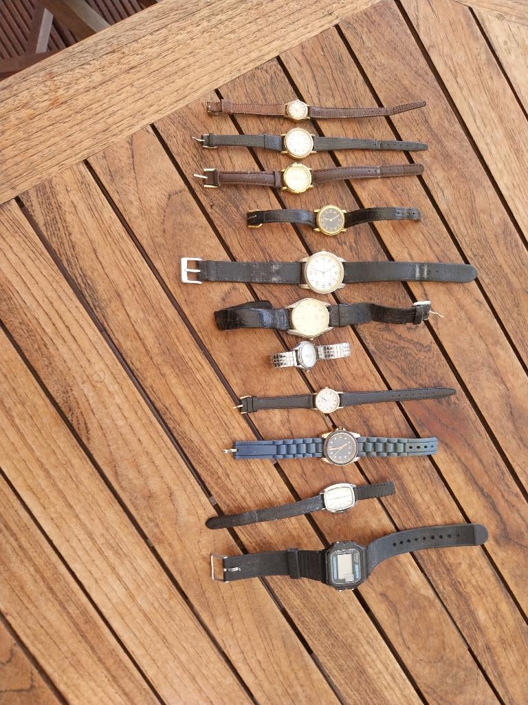 lot van 10 dames horloges, Enlèvement ou Envoi, Utilisé, Montre-bracelet, Autres marques