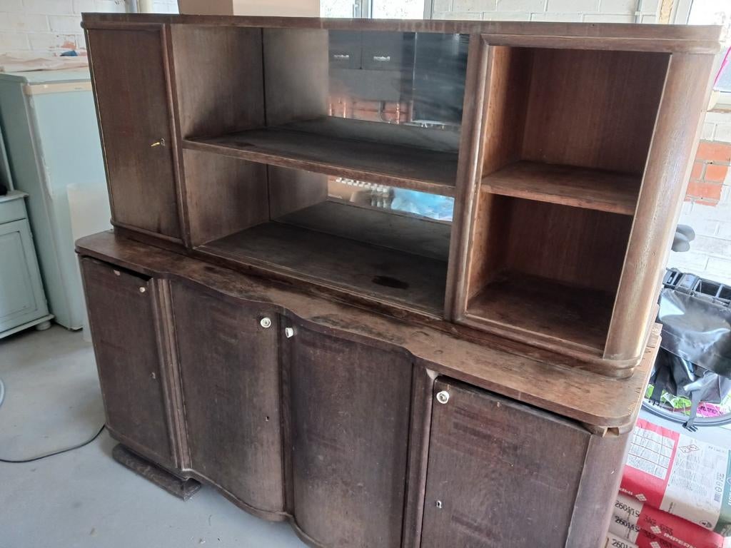 Eiken kast Art Deco, Ophalen
