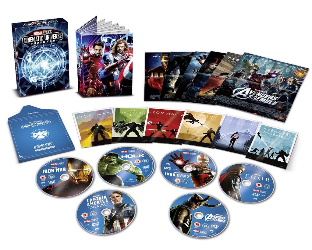 Marvel MCU Phase 1 box set (6 films), Enlèvement ou Envoi, Comme neuf, Action, Coffret