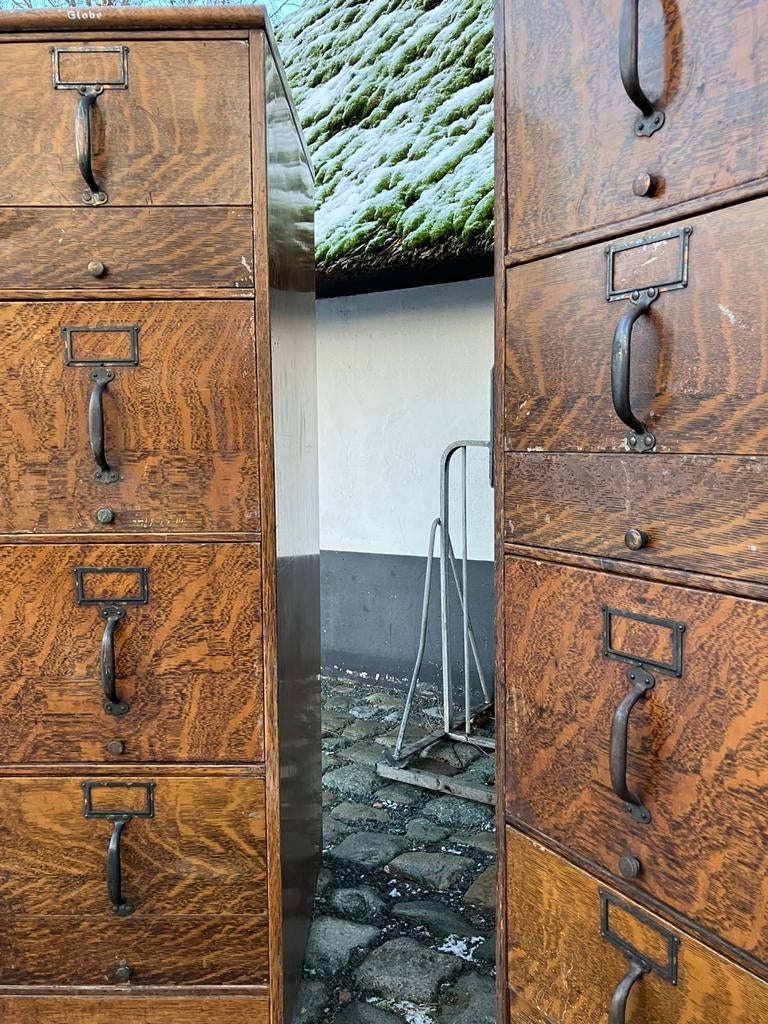 Vintage GLOBE metalen archiefkasten, Huis en Inrichting, Ophalen