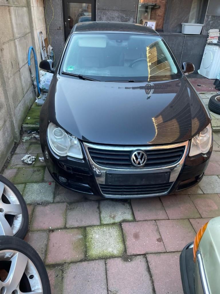 Te koop: Volkswagen Eos 2.0 Benzine Cabriolet 2006, Autos, Volkswagen, Cuir, Cabriolet, Boîte manuelle, Noir