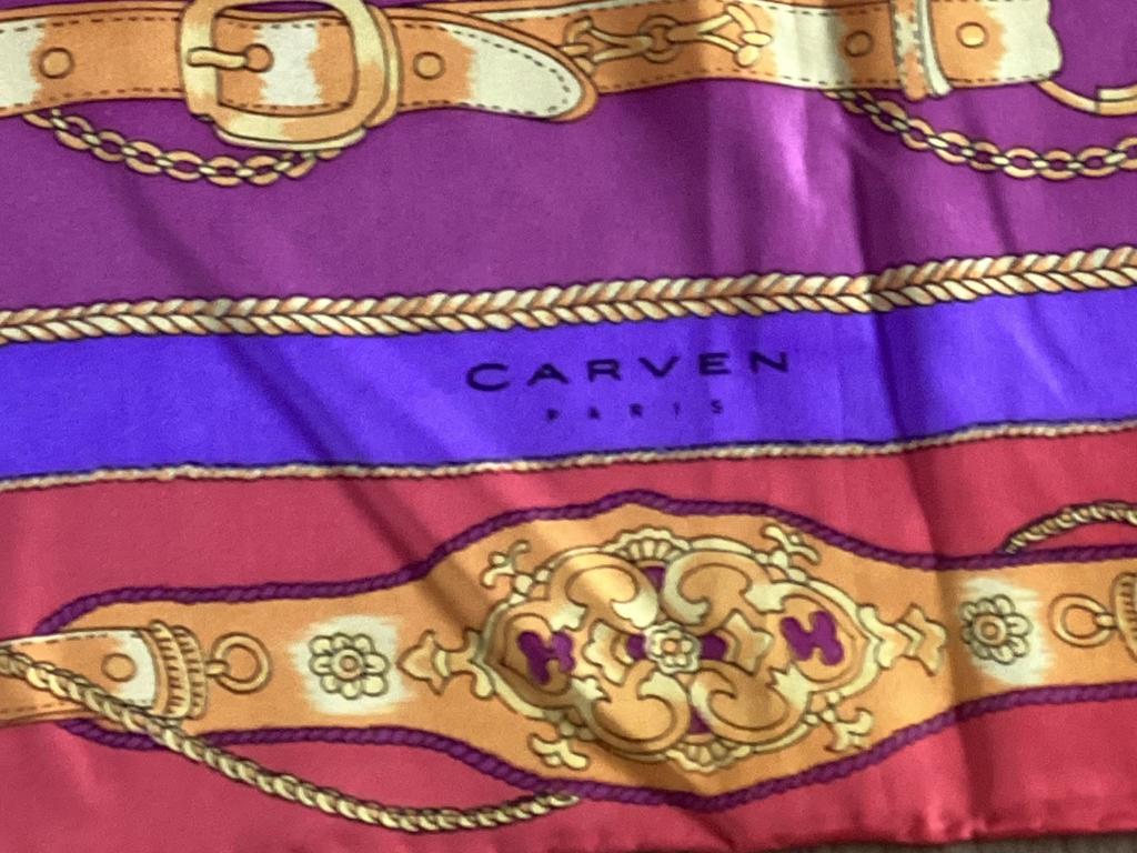 Carven vintage zijden foulard, Kleding | Dames, Ophalen, Zo goed als nieuw, Sjaal