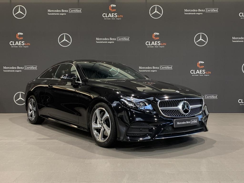 Mercedes-Benz E-Klasse Coupé 200 AMG Line DOS 8707, Auto's, Mercedes-Benz, Automaat, Zwart, 4 cilinders, Zwart