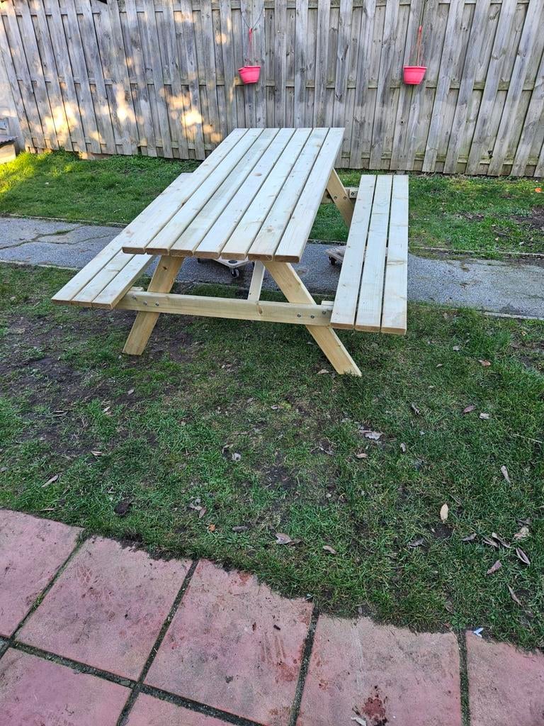 Picknicktafels geïmpregneerd Nieuwe L =1.8 m in Houthalen, Ophalen