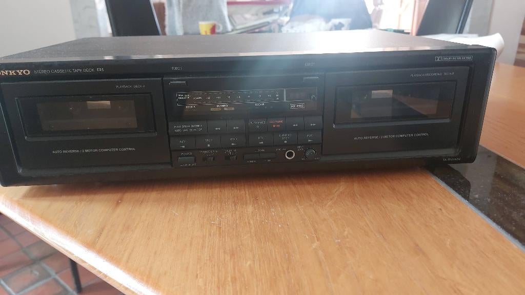 Onkyo stereo dubbel casette deck, Audio, Tv en Foto, Cassettedecks, Ophalen, Dubbel, Overige merken