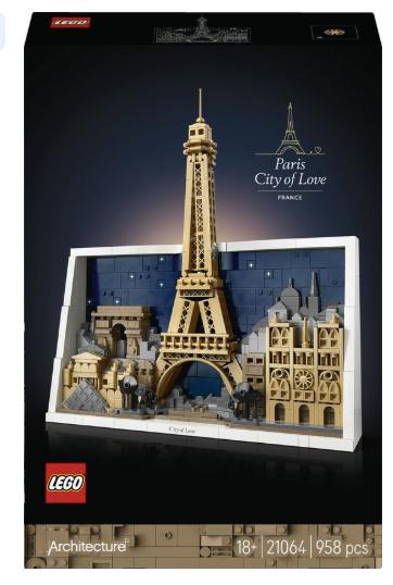 LEGO Architecture Parijs – Stad van de Liefde - 21064, Verzenden, Zo goed als nieuw, Complete set, Lego