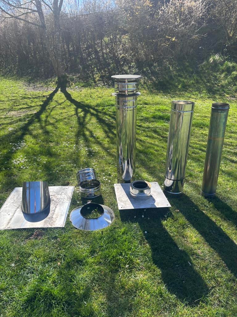 Tubage cheminee inox, Enlèvement, Comme neuf, Plafond, Résistant à l'eau