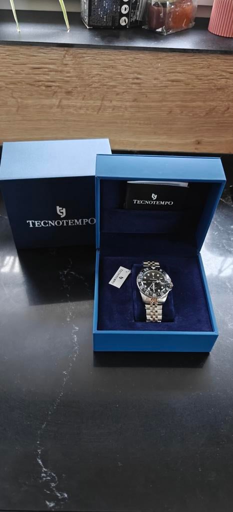 Tecnotempo Voyager GMT - Limited Edition (029/200) - NIEUW, Handtassen en Accessoires, Horloges | Heren, Ophalen, Staal, Staal