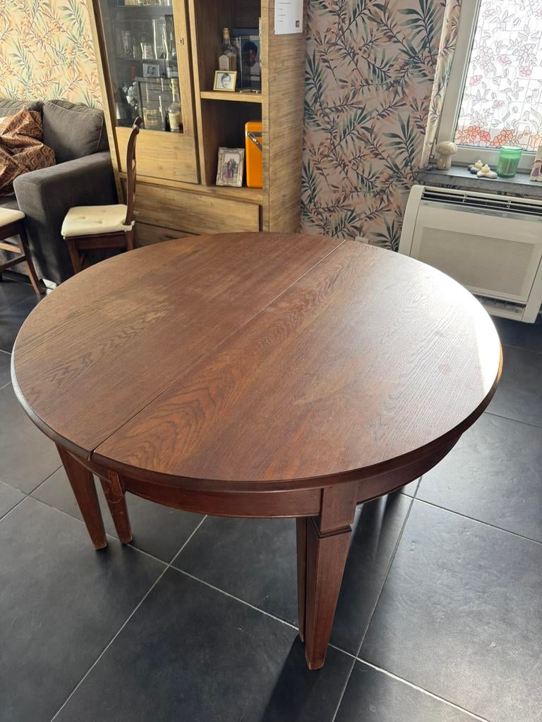 Table salle a manger style herve avec 8 chaises 1’20 a 3’75m, Enlèvement ou Envoi