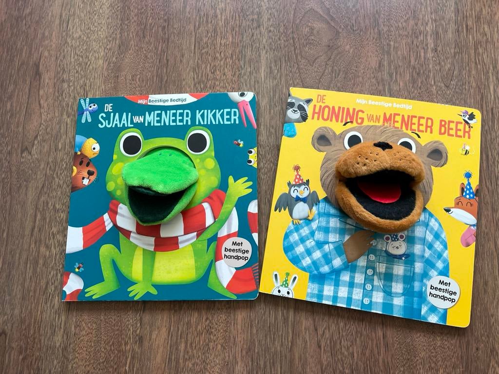 Boek met handpop, Boeken, Ophalen, Non-fictie, Jongen of Meisje, Zo goed als nieuw