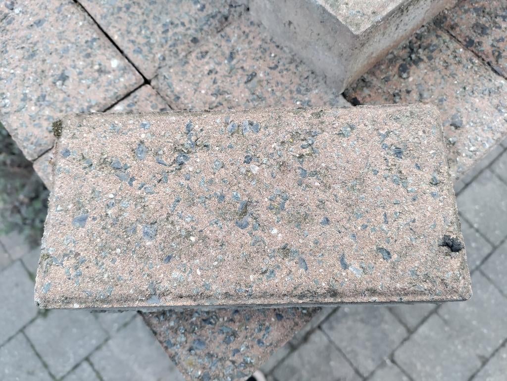 Getrommelde betonklinkers van goeie kwaliteit, Jardin & Terrasse, Pavé & Dalles, Béton, Enlèvement, Utilisé, Briques