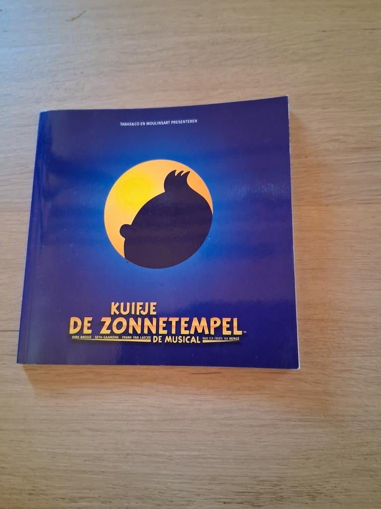 Boekje Kuifje en de zonnetempel. De musical, Ophalen of Verzenden, Kuifje