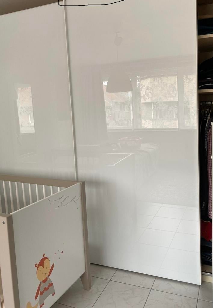 Schuifdeuren van kast samia krea, Huis en Inrichting, Kasten | Kleerkasten, Ophalen, Gebruikt, 100 tot 150 cm, 200 cm of meer