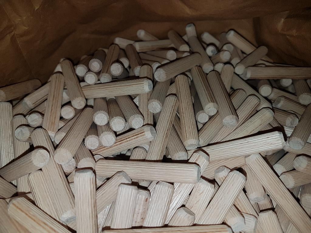 Beuken deuvels 10x60mm zak=10 kg, Doe-het-zelf en Bouw, Ophalen, Nieuw, Beuken