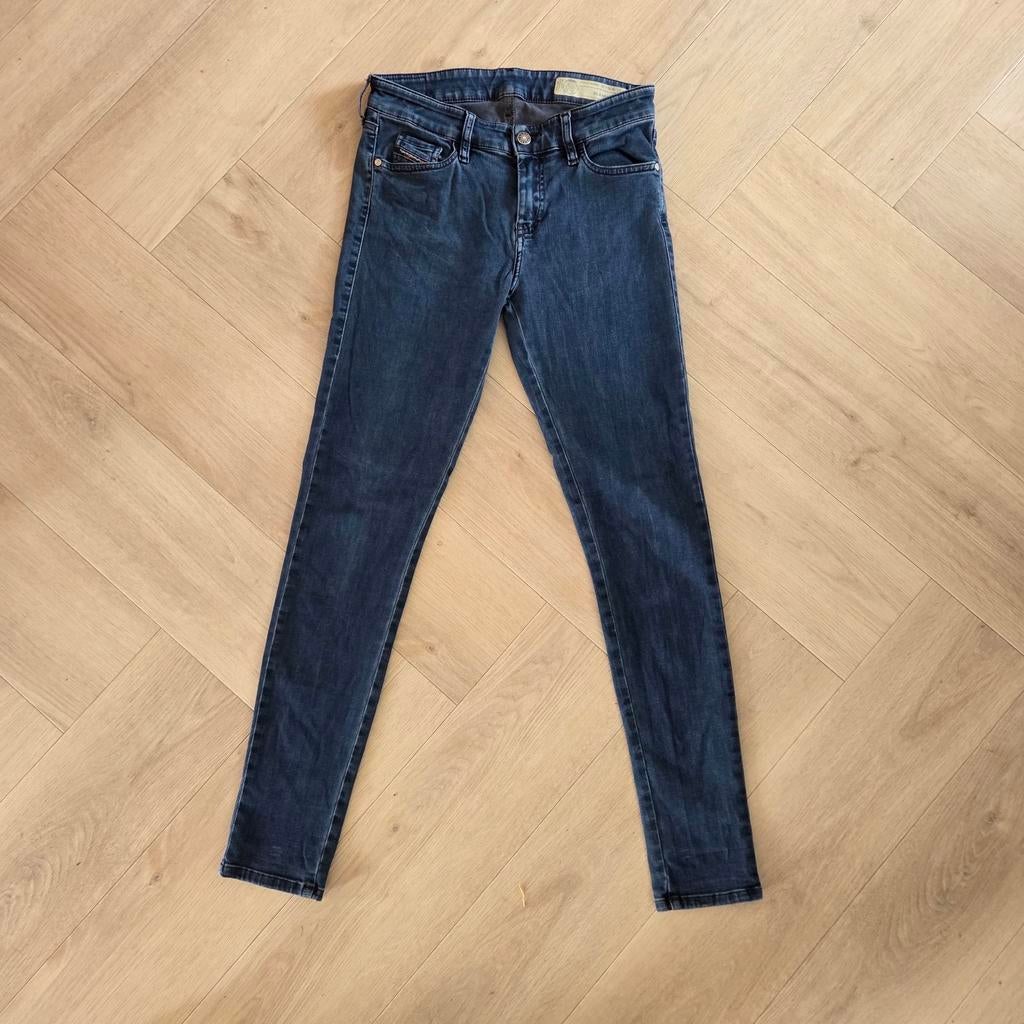 Diesel Slandy skinny jeans maat 29/32, Zo goed als nieuw, Diesel, W28 - W29 (confectie 36), Verzenden