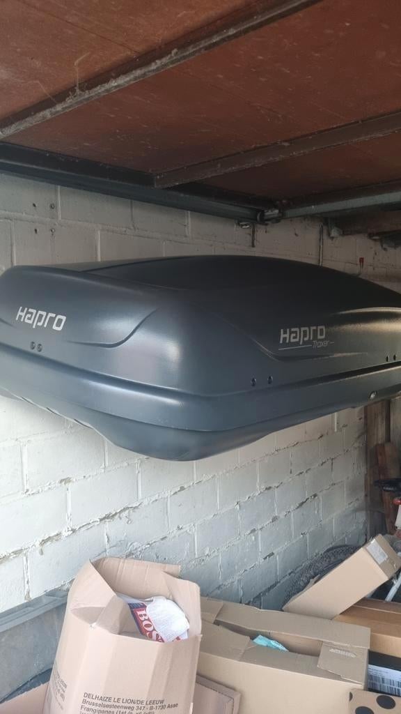 hapro taxer 6.6 skikoffer te huur , gaat open langs 2 kanten, Auto diversen, Dakkoffers, Ophalen of Verzenden, Zo goed als nieuw