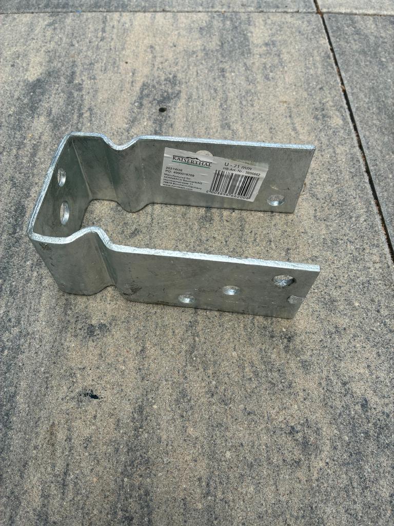 Kaiserthal U paalhouder 71x150 mm, Bricolage & Construction, Quincaillerie & Fixations, Enlèvement ou Envoi, Neuf, Autres types