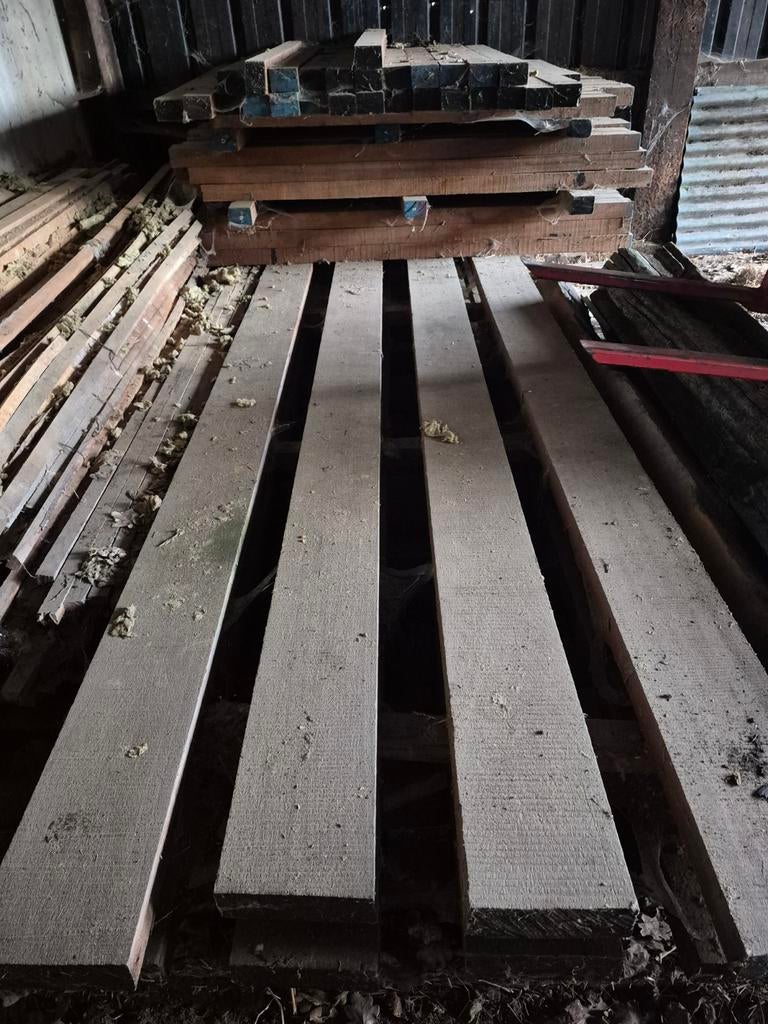 Meranti  balken / juffers hardhout, Doe-het-zelf en Bouw, Hout en Planken, Ophalen