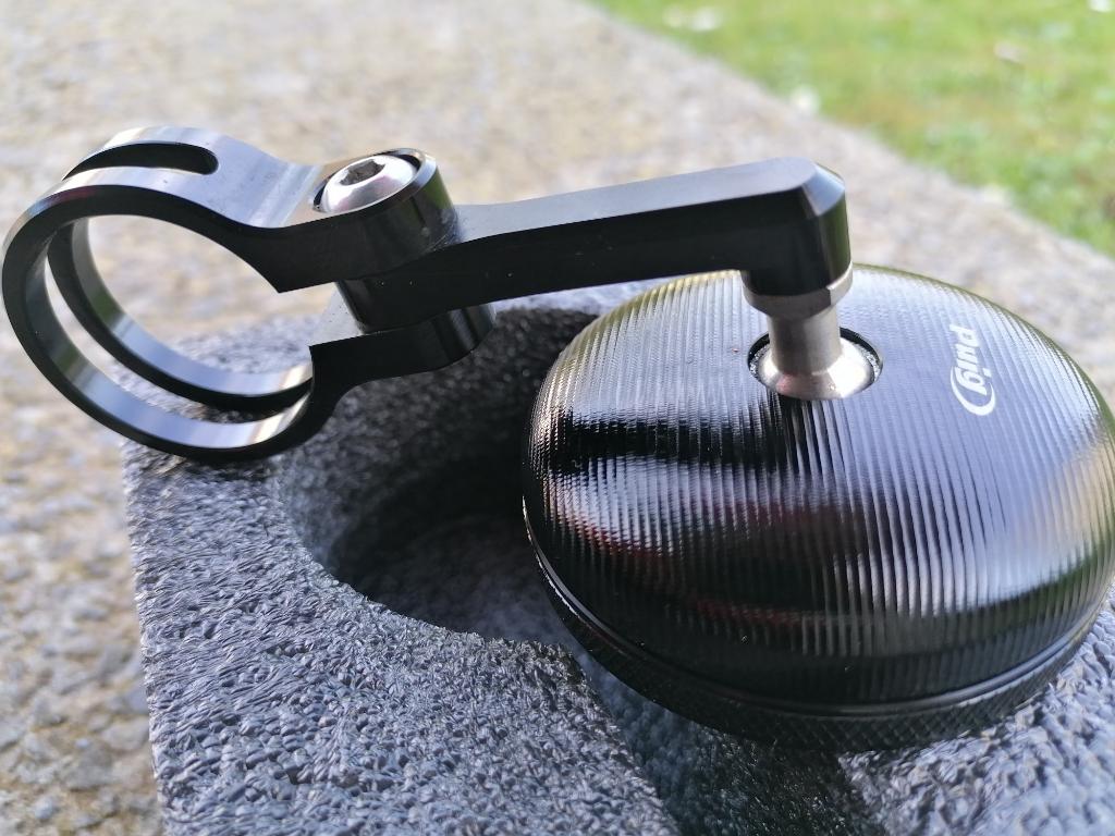 Rétroviseur ( bout de guidon )Puig 9506N Tracker Noir impec, Motos, Enlèvement, Neuf