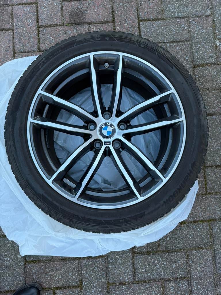 BMW velgen 18 inch met winterbanden, Ophalen, 18 inch, Winterbanden, Banden en Velgen