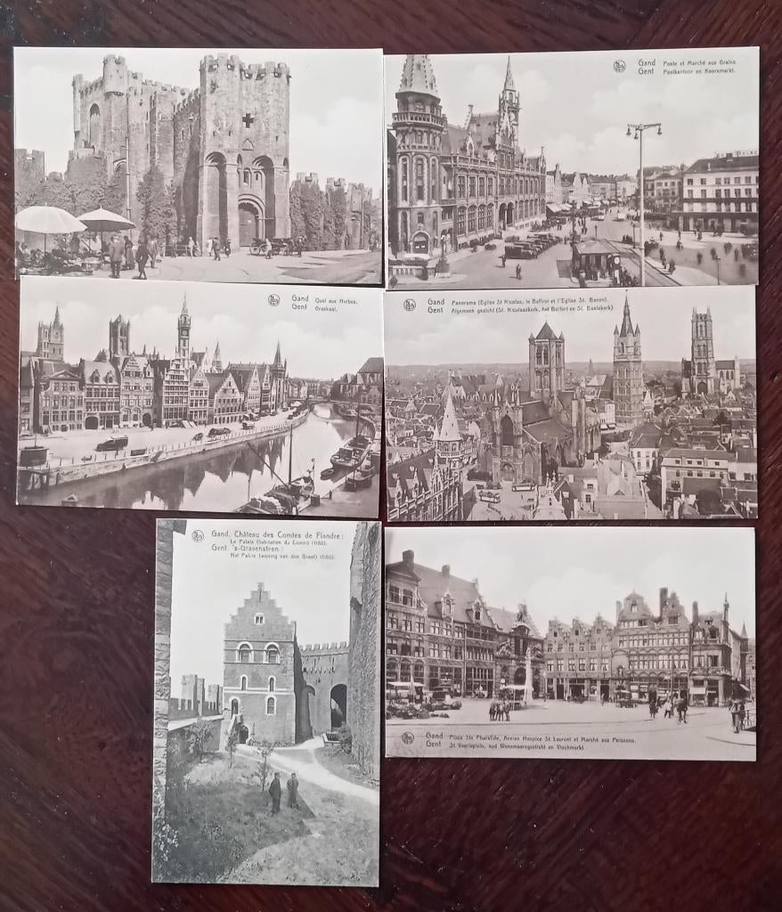 Cartes postales Bruxelles, Durbuy, Gand., Enlèvement, Non affranchie