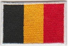 Belgische Vlag stoffen opstrijk patch embleem #1, Verzenden, Nieuw