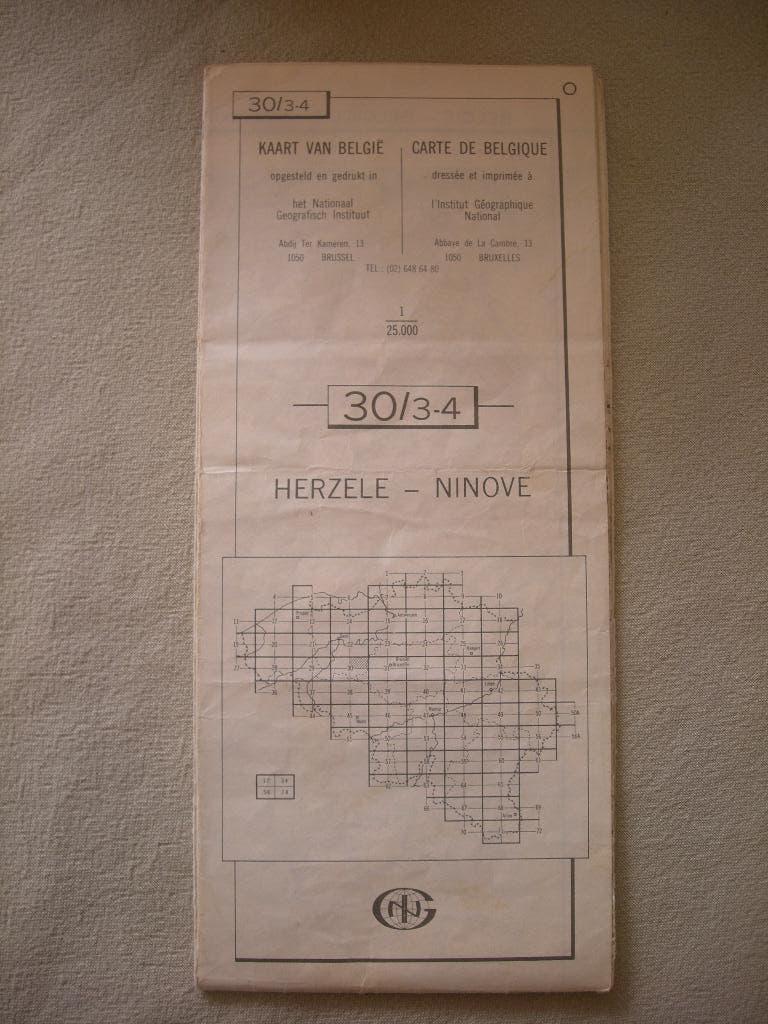 Lotje diverse stafkaarten NGI 1/20000 en 1/25000, Boeken, Atlassen en Landkaarten, Gelezen, Ophalen of Verzenden, Landkaart, Nationaal Geografisch Instituut