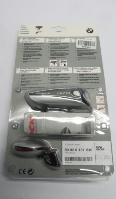 BMW LED Fietslamp op batterijen 80920431648 0431648, Fietsen en Brommers, -, -, Nieuw, Ophalen of Verzenden