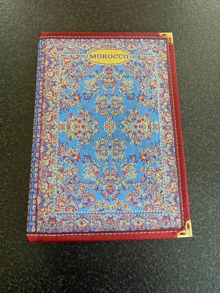 Carnet d’écriture avec couverture en tissus Morocco, Diversen, Notitieboeken, Ophalen of Verzenden, Zo goed als nieuw