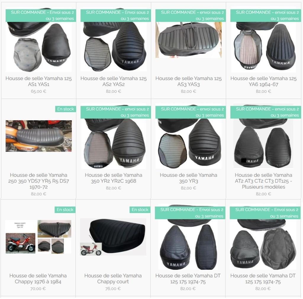 Housse de selle pour Honda Suzuki Yamaha Kawasaki Moto Guzzi, Envoi, Neuf