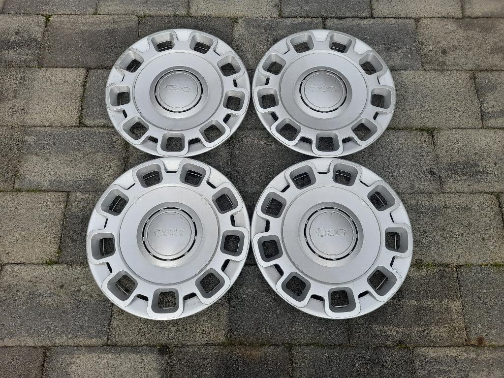 Te koop set wieldoppen 15 inch voor Fiat 500, Autos : Divers, Enjoliveurs, Enlèvement, Utilisé