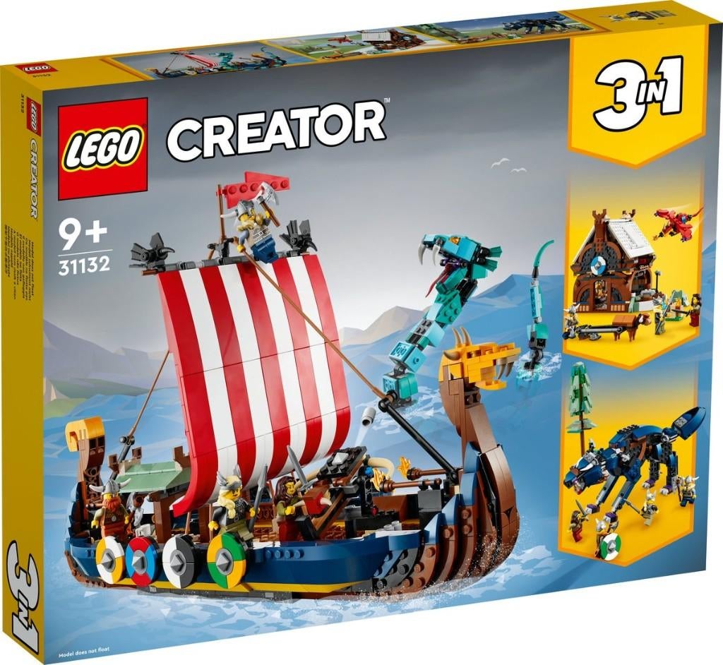 LEGO 31132 Viking Ship ** NIEUW **, Lego, Nieuw, Ophalen of Verzenden, Compleet