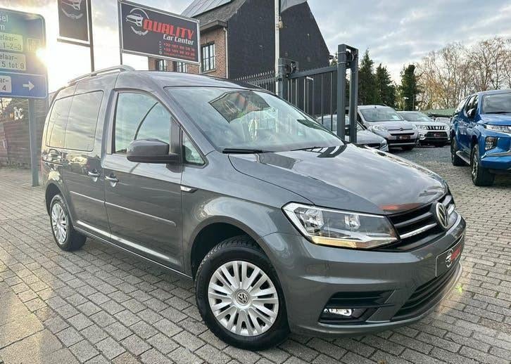 te koop vw caddy 2.0 tdi 130000 km  automaat garantie, Auto's, Euro 6, 72 kW, Bedrijf, USB
