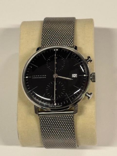 Junghans Max Bill Chronoscope, Montre-bracelet, Autres marques, Enlèvement ou Envoi, Acier