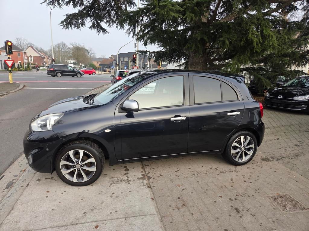 Nissan micra 1.2i benzine 2016 met maar 119.000km!!, Auto's, Nissan, Voorwielaandrijving, Euro 5, Stof, Zwart